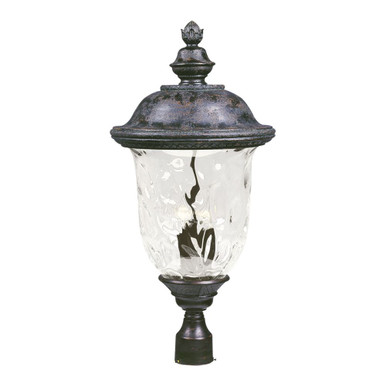 Carriage House VX Three Light Outdoor Pole/Post Lamp by Maxim  - 40421WGOB