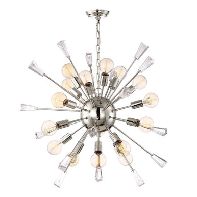 Muse 24 Light Oversized Modern Chandelier by Zeev - CD10166-24-PN