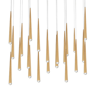 Cascade 23 LED Light Cluster Linear Chandelier by Modern Forms PD-41723L - PD-41723L