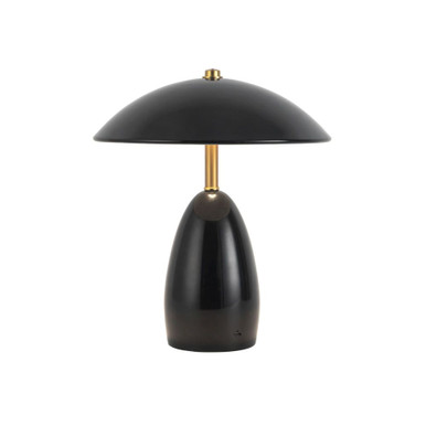 Poppy 3W LED Table Lamp 10.63 Inch Tall and 9.13 Inch Wide by Alora - TL437409GBK