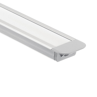 Ils Te Series Standard Deep Recessed Channel Kit 0.5 x 0.75 Inch by Kichler - 1tek1strc8sil