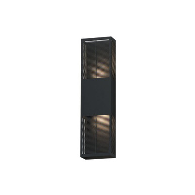 Grate 12W 2 LED Outdoor Wall Mount 24 Inch Tall and 6.25 Inch Wide by ET2 - E30394
