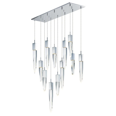 Quartz 72W 12 LED Light Oversized Pendant by ET2 - E31248-20