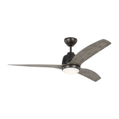 Avila 3 Blade Ceiling Fan with Light Kit 54 Inch Wide by VC Fan - 3AVLR54