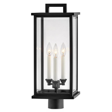 Weymouth 3 Light Large Outdoor Post or Pier Mount 9 x 22.25 Inch by Hinkley - 20011