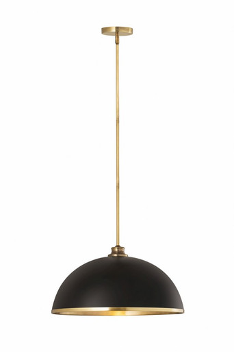Landry 1 Light Pendant 10 x 20 Inches by Z Lite 1004P20-MB-RB - 1004P20-MB-RB