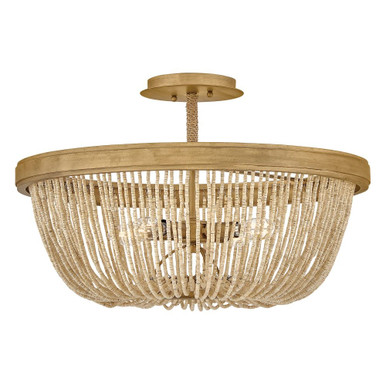 Tula 5W 4 LED Semi Flush Mount 13 Inch Tall and 22 Inch Wide by Hinkley - 48613BNG