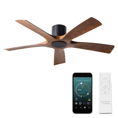 Aviator 5 Blade Flush Mount Ceiling Fan with Remote Control by Modern Forms - FH-W1811-5