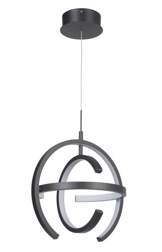 Dolby 1 LED Light Medium Pendant by Craftmade - 47891-MBK-LED
