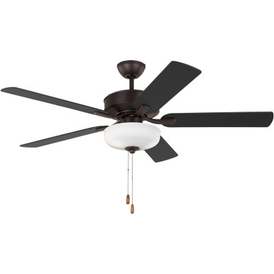 Linden 5 Blade Ceiling Fan with Light Kit 52 Inch Wide by Generation - 5LD5217