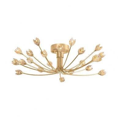 Falkirk 22 Light 30 Inch Wide Semi Flush Mount by Hudson Valley - 5422-VGL