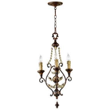 Meriel 3 Light Small Chandelier by Cyan Design - 03010