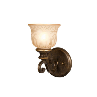 Norwalk 1 Light Candle Style Wall Sconce 11 Inch Tall by Crystorama - 7401-bu