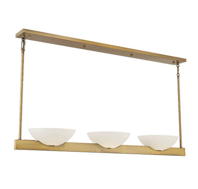 Fallon 3 Up Light Linear Chandelier by Savoy House - 1-1614-3
