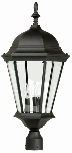 Three Light Outdoor Post Lamp 12.8 inches by 27.5 inches high by Craftmade - Z555-TB