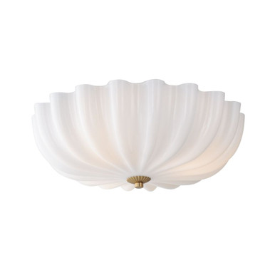 Bundt 3 Light Semi Flush Mount 5.75 Inch Tall and 15.5 Inch Wide by Maxim - 22650WTNAB