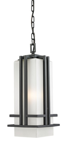 Abbey 1 Light Outdoor Chain Mount Lantern 7.75 x 18 Inches by Z Lite - 549CHB-BK