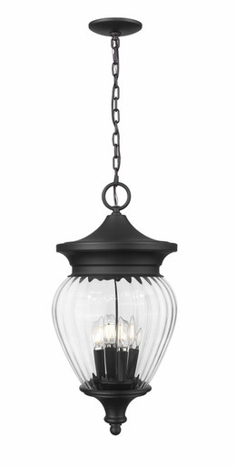 Davina 4 Light Medium Outdoor Pendant by Z-Lite - 5016CHB-BK