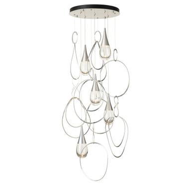 Lyric 5 Light Standard Round Pendant 43.4 Inch Tall by Hubbardton Forge - 131161-S