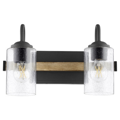 Pepper Glass 2 Light Vanity Light by Quorum - 5140-2-69
