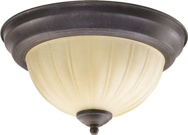 2 Light 11.5 Inch Wide Traditional Flush Mount by Quorum - 3077-11-44