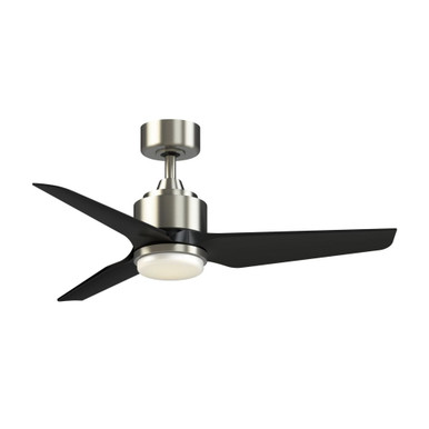 TriAire Custom 3 Blade Ceiling Fan with LightKit 44 Inch Wide by Fanimation - FPD8514BN-DWAW-LK