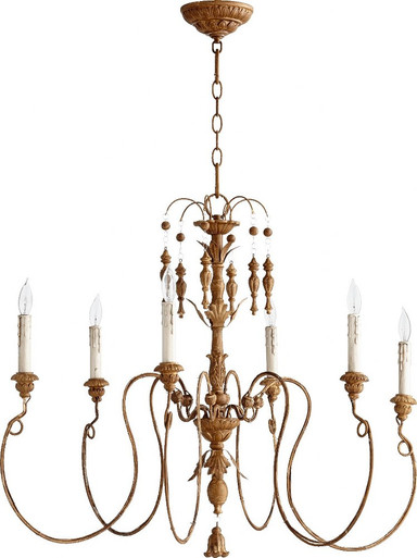 Salento 6 Light Large Chandelier by Quorum 6006-6 - 6006-6