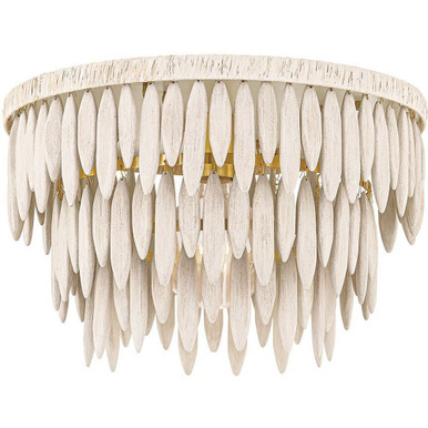Tiffany 1 Light 18.25 Inch Wide Semi Flush Mount by Mitzi - H805501-AGB/TCR