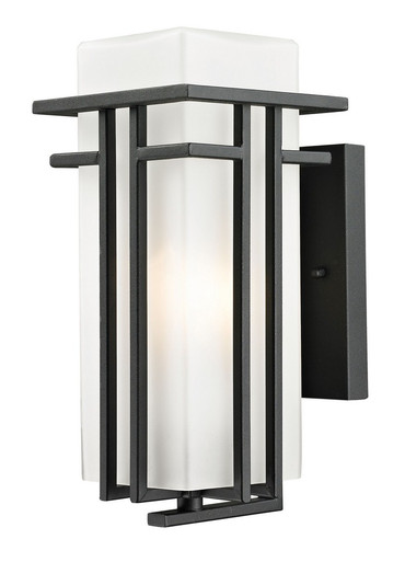 Abbey 1 Light Outdoor Wall Mount 5.38 x 11.75 Inches by Z Lite - 549S-BK