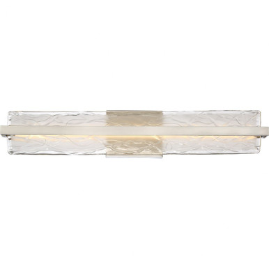 Glacial 1 Light Vanity Light 30 Inch Wide by Quoizel - PCGL8530BN