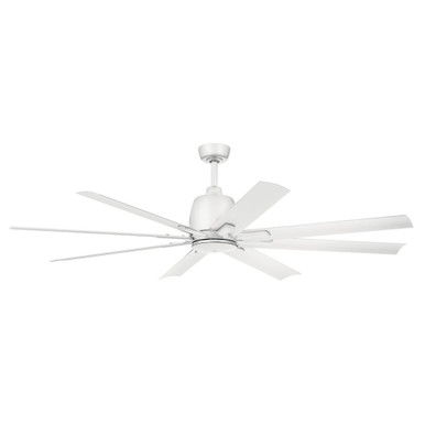 Breda 3 Blade Ceiling Fan 16.5 Inch Tall and 65 Inch Wide by Kichler - 310265MWH
