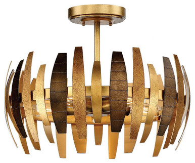 Manitou 5 Light 19 Inch Wide Semi Flush Mount by Minka Metropolitan - N7835-659