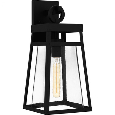 Godfrey 1 Light Outdoor Wall Lantern 17.25 Inch Tall by Quoizel - GFY8408MBK