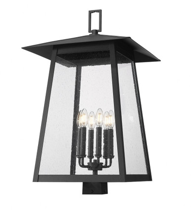Rainer 6 Light Outdoor Post Mount 30 x 17.5 Inches by Z-Lite - 5015PHXXLS-BK