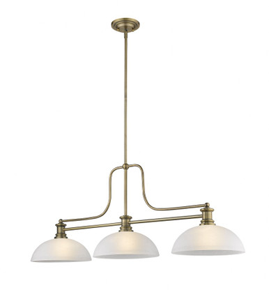 Melange 3 Light Chandelier 13.25 x 21 Inch by Z-Lite 725-3HBR-DWL14 - 725-3HBR-DWL14