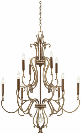 Magnolia Manor 10 Light Large Chandelier by Minka Metropolitan - N6558-690