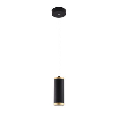Cuff 10W 1 LED Light Mini Pendant by ET2 - E22941-BKGLD