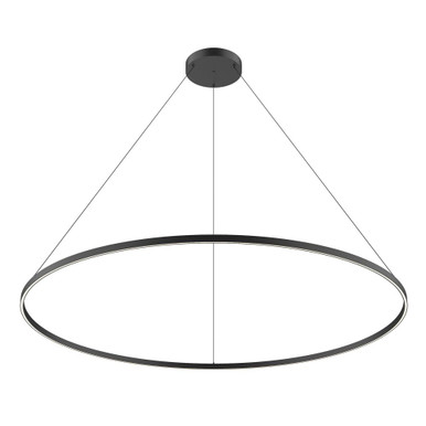 Cerchio 158W LED Pendant 1.38 Inch Tall and 70.88 Inch Wide by Kuzco - PD87172-BK-UNV-010