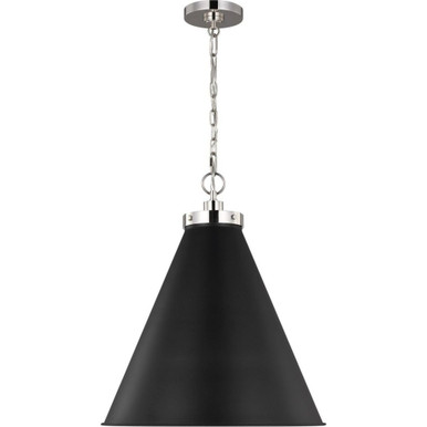 Wellfleet 1 Light Large Cone Pendant by Visual Comfort Studio - CP1281