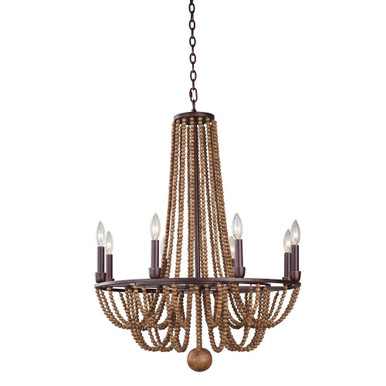 Beechwood 8 Light Medium Chandelier by Kalco - 505271RM