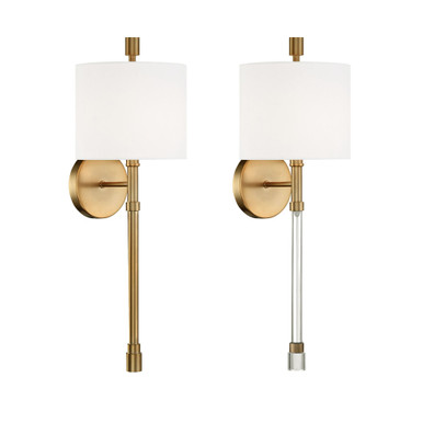 Rachel 1 Light Candle Style Wall Sconce by Crystorama - RAC-A3501
