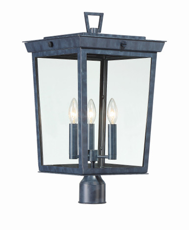 Belmont 3 Light Outdoor Post Lantern 12 x 22.25 Inches by Crystorama - bel-a8069-ge
