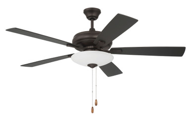 Eos 5 Blade Ceiling Fan with Light Kit 52 Inches Wide by Craftmade - ECF111