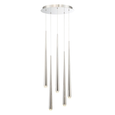 Cascade 5 LED Light Small Round Chandelier by Modern Forms PD-41705R - PD-41705R
