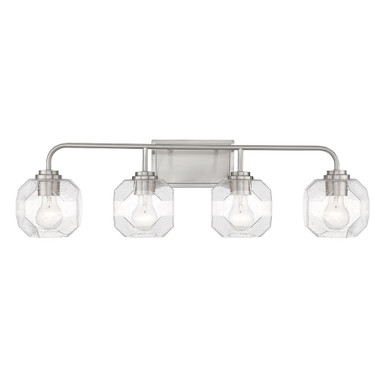 Baldwin 4 Light Bath Vanity 9.5 Inch Tall and 32 Inch Wide by Savoy House - L8-4399-4