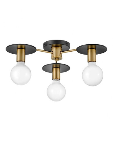 Bobbie 3 Light 20 Inch Wide Semi Flush Mount by Lark - 83203LCB