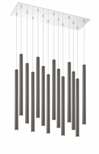 Forest 70W 14 LED Island/Billiard 9.75 x 24 Inches by Z Lite - 917MP24PBL-LED-14LCH