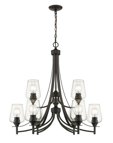 Joliet 9 Light Chandelier 31 Inch Wide by 31.5 Inch High by Z-Lite - 473-9