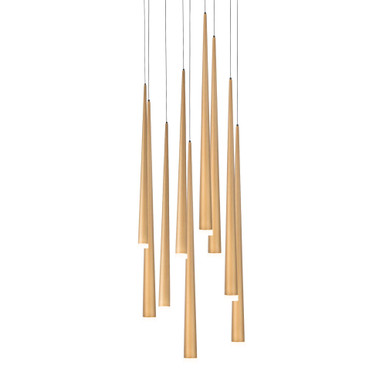 Cascade 9 LED Light Small Round Chandelier by Modern Forms PD-41809R - PD-41809R