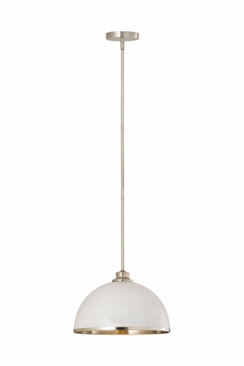 Landry 1 Light Pendant 9 x 14 Inches by Z Lite 1004P14-MW-BN - 1004P14-MW-BN